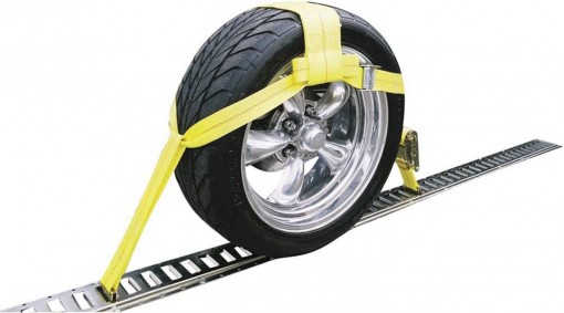 Erickson 8314 3500 lb. E-Track Adjustable Tire Basket Strap with Cam Buckle and Ratchet