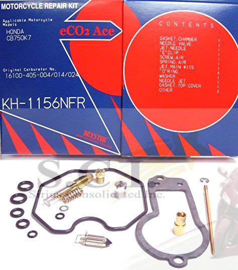 thumbnail image 2 of Keyster Carb Rebuild Kit Set For Honda CB750 K 1977 – 4 Kits + Accelerator Pump (Better Than OEM) 2 of 6