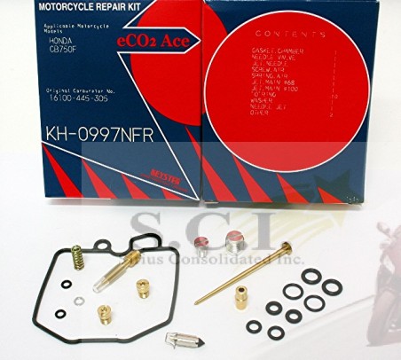 4-Pack Carburetor Rebuild Kit For Honda VF700/VF750 Motorcycles (Fits 1982-86 Models - Foto 6