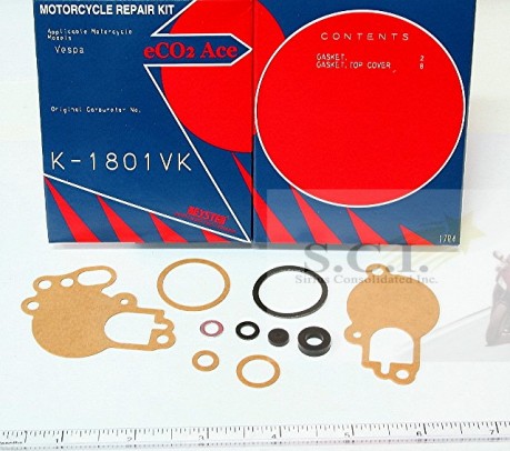 VESPA CARBURETOR GASKET REBUILD KIT