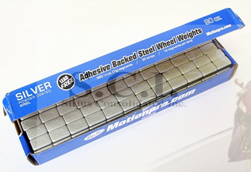 MOTION PRO Wheel Weights - Steel Silver 90oz Box 360 x 1/4oz 